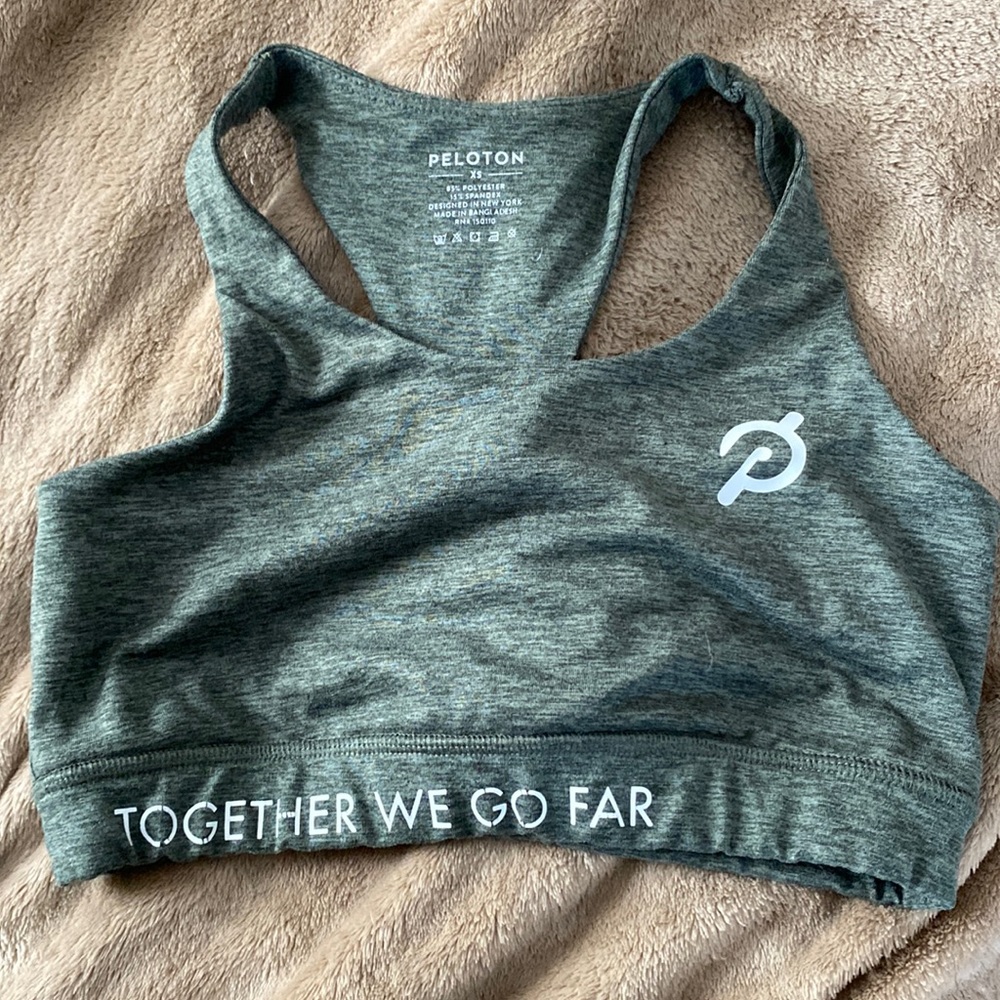 Peloton Green Heather Yoga Sportsbra